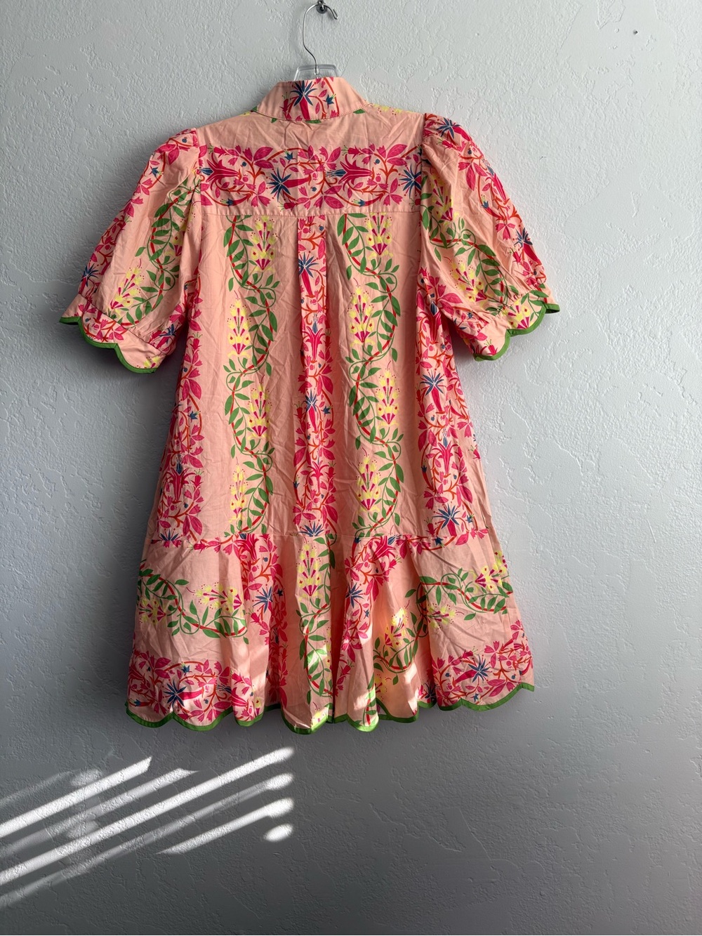 ❤️NEW entro Pink Floral Scallop-Trim Dress - Picture 9 of 12
